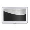 Black Stainless Steel Effect Business Card Holder