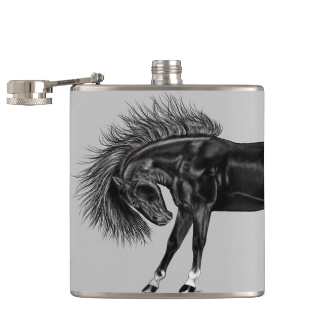 Black Stallion Flask (Opened)