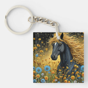 🌸 Black Stallion Gift For Horse Lovers 🌸 Keychain