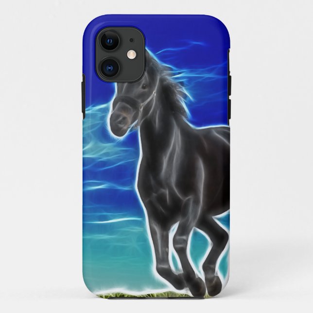 Black Stallion Horse Case-Mate iPhone Case (Back)
