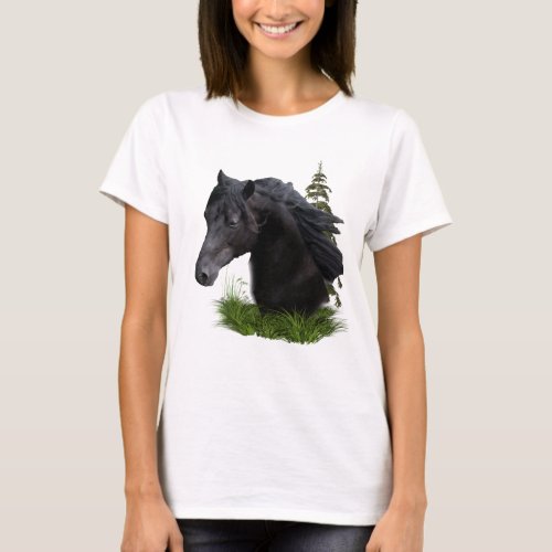 Black stallion horse t_shirts