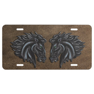Black Stallion License Plate