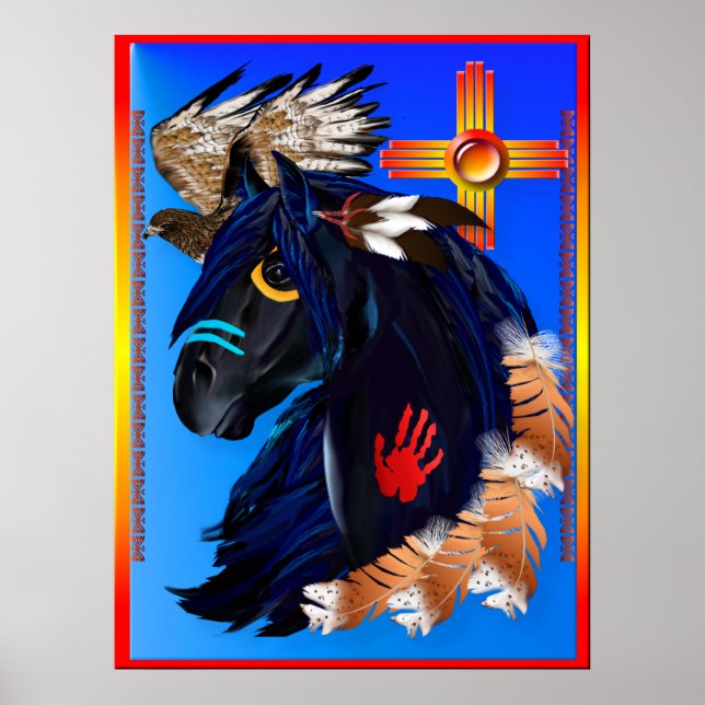 Black Stallion of Morning Poster (Front)