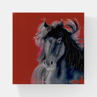 Black Stallion Paperweight