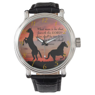 Black Stallone silhouette Watch