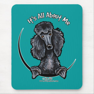 Black Standard Poodle IAAM Mouse Pad