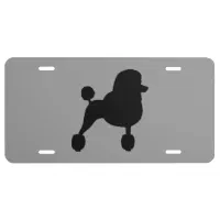 Poodle license plate sale