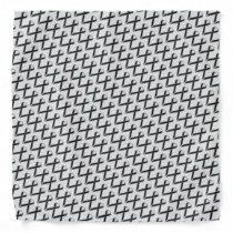 Black Standard Ribbon by Kenneth Yoncich Bandana