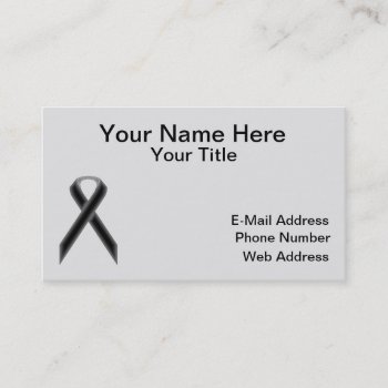 Black Standard Ribbon By Kenneth Yoncich Business Card by KennethYoncich at Zazzle