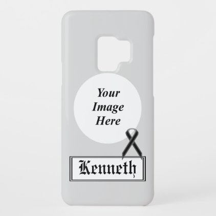 Black Standard Ribbon by Kenneth Yoncich Case-Mate Samsung Galaxy S9 Case