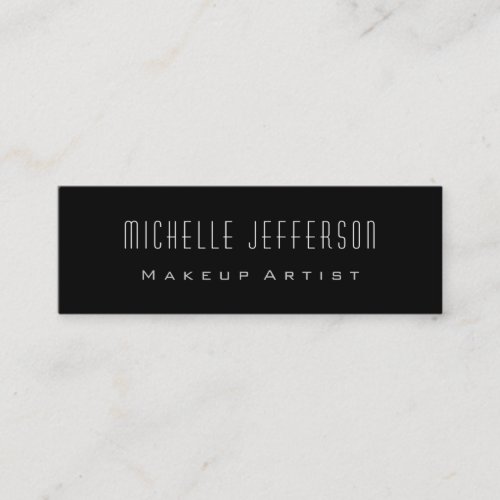 Black Standard Slim Size Trendy Mini Business Card