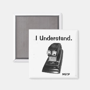 Black Stapler with Googly Eyes Magnet