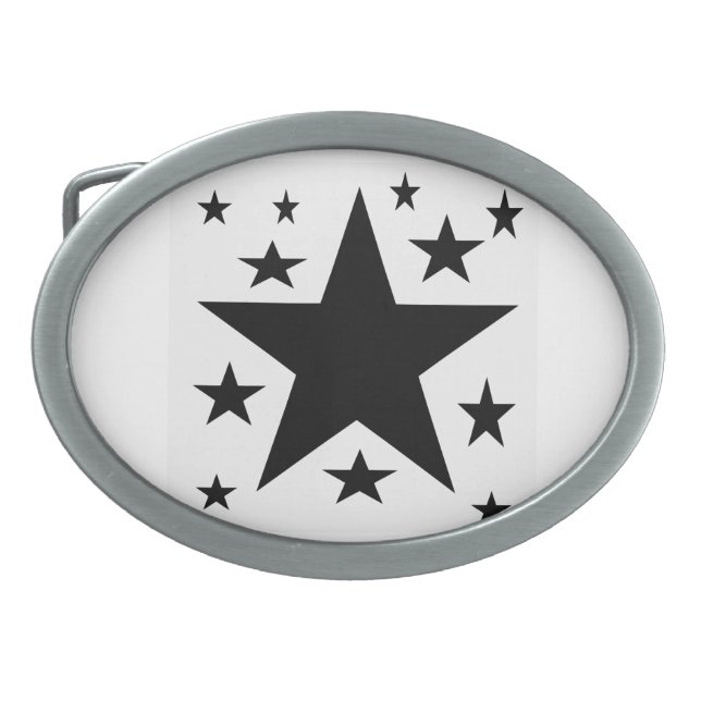 Black Star Belt Buckle (Front)