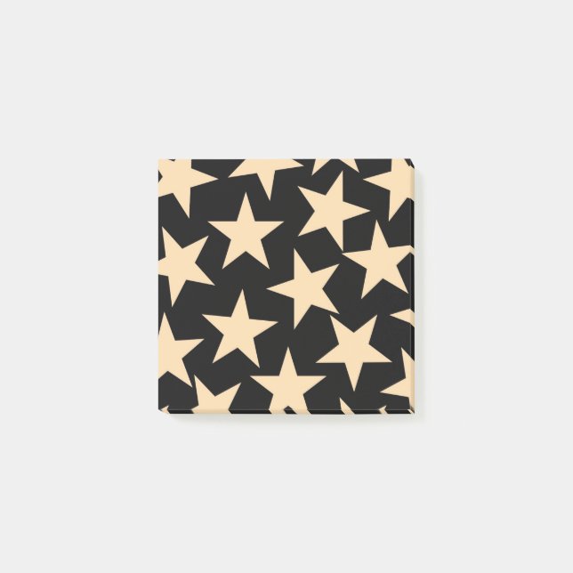 Black Star Celestial Cosmic Desk Essentials Post-it Notes (Front)