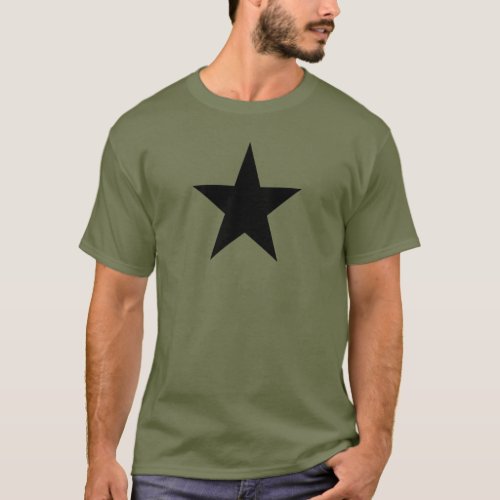 Black Star Green Army T_Shirt