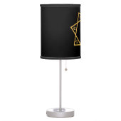 Black Star of Babalon Gold Logo Table Lamp (Left)