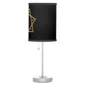 Black Star of Babalon Gold Logo Table Lamp (Right)