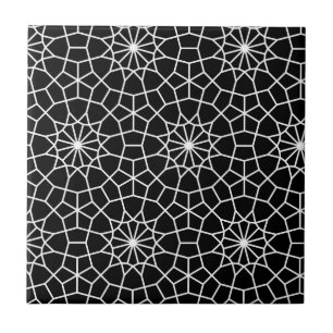 black star pattern art vintage tiles