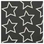 Black Star Pattern Fabric