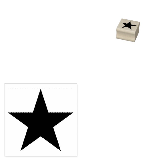 black Star Self-Inking Stamp (Stamped)