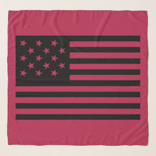 Black Star-Spangled Banner America Flag Scarf