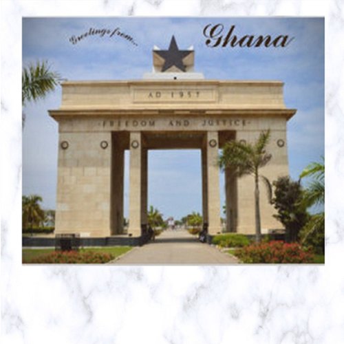 Black Star Square Accra Ghana Postcard