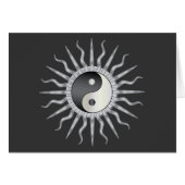 Black Starburst Yin Yang (Front Horizontal)