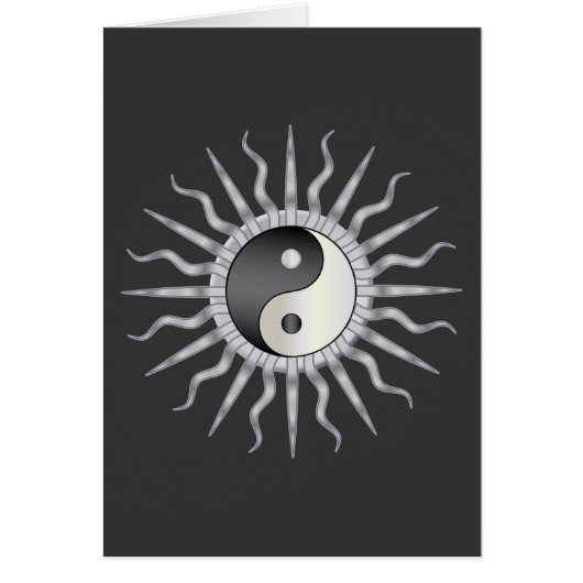 Black Starburst Yin Yang Cards (Front)