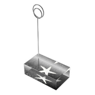 Black Starfish Table Number Card Holder Wedding