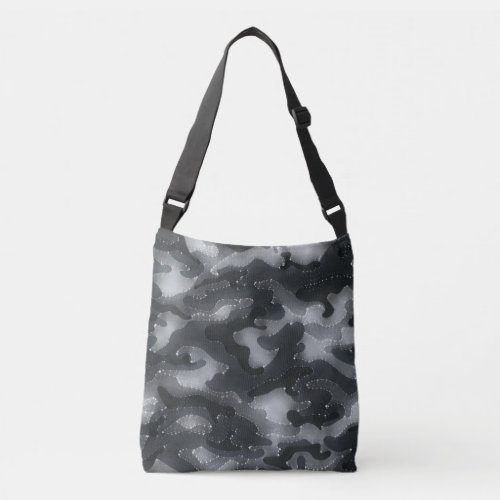 Black Starry Camo Blend Crossbody Bag