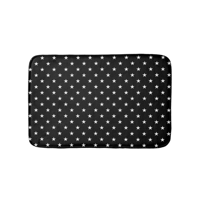 Black Stars Bath Mat (Front)