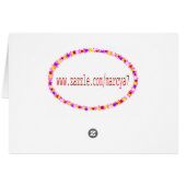 Black stars blank card (Back Horizontal)