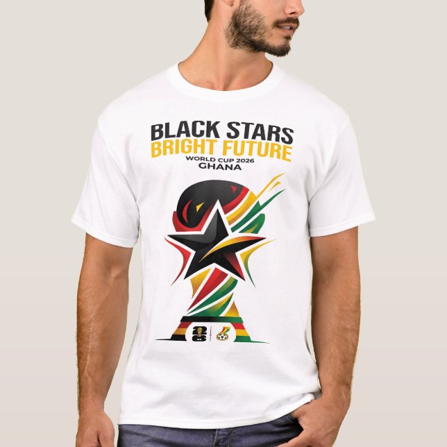 Black Stars Bright Future T-Shirt (Front)