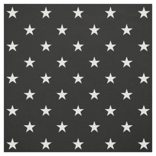 Black Stars Fabric