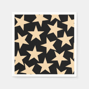 Black Stars Napkin for Sophisticated Table Decor