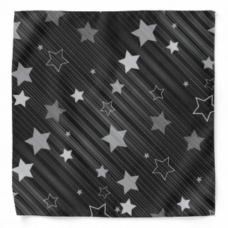 Black Stars Pattern Bandana