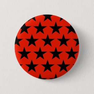 Black Stars pattern Button