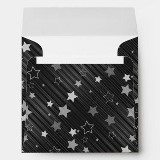 Black Stars Pattern Envelope
