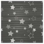 Black Stars Pattern Fabric