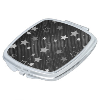Black Stars Pattern Mirror For Makeup