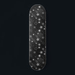 Black Stars Pattern Skateboard Deck<br><div class="desc">A nice nature inspired pattern,  with star on a dark sky.</div>
