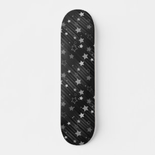 Black Stars Pattern Skateboard Deck