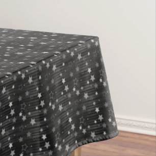 Black Stars Pattern Tablecloth