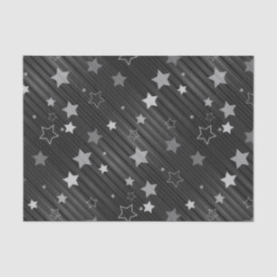 Black Stars Pattern Tissue Paper