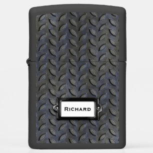 Black Steal Tread Zippo Lighter