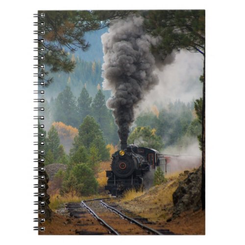 Black Steam Engine Notebook