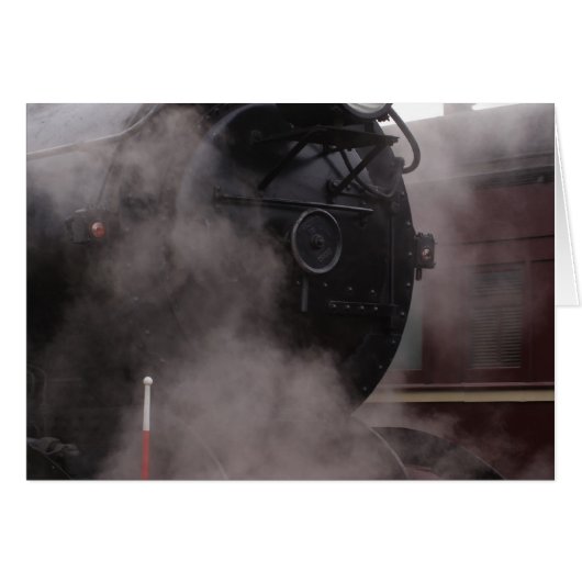 Black Steam Train Cards (Front Horizontal)
