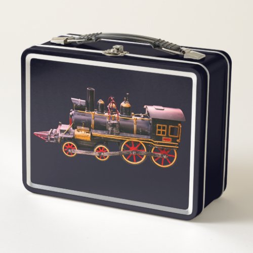 Black Steam Train Toy Lunchbox