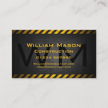 Black Steel Grunge Background Business Card by ImageAustralia at Zazzle