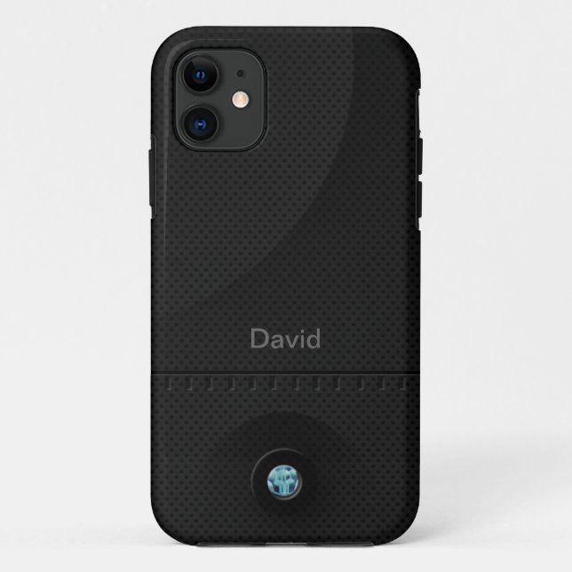 Black Steel Samurai Case-Mate iPhone Case (Back)